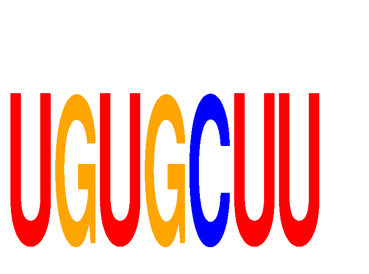 SeqLogo of UGUGCUU